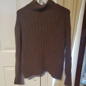 a.n.a Chocolate Brown Cowl Neck Sweater